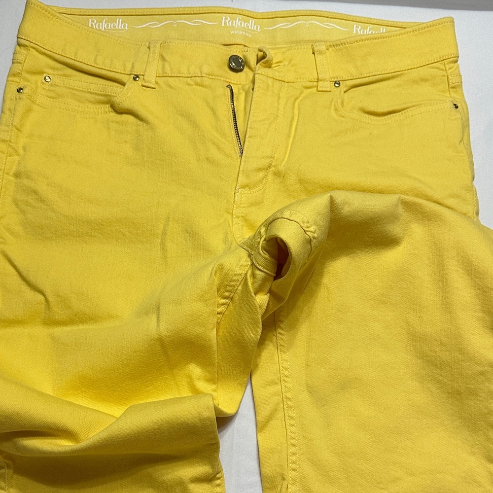 Rafaella Yellow Women's Capris